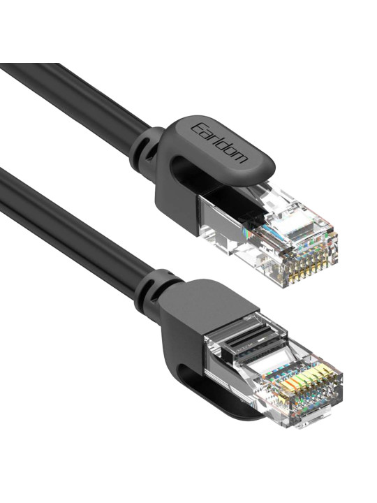 Earldom U/UTP Cat.6 Καλώδιο Δικτύου Ethernet 5m Μαύρο 18389