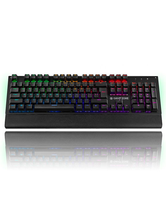 KEYBOARD GAMEZONE MECHANICAL PRISMA RGB 46739 Μαυρο