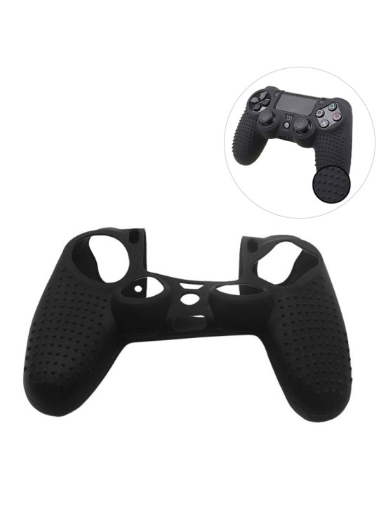 Non-slip Silicone Protective Case for Sony PS4 μαύρο χρώμα