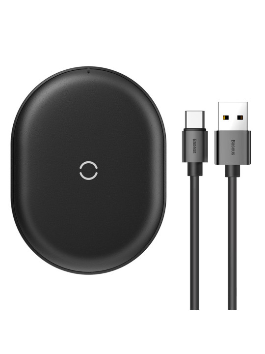 Baseus Induction Charger COBBLE + USB Type C cable (WXYS-01) μαύρο