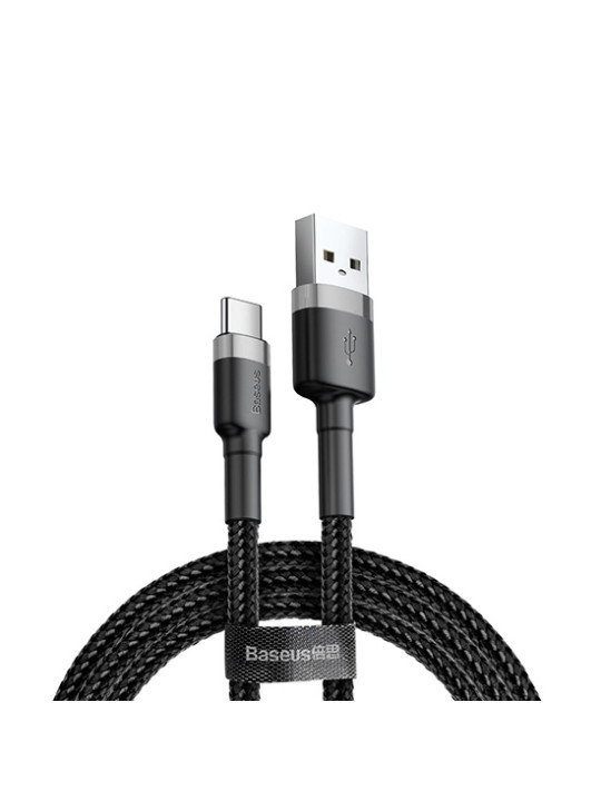 Baseus Usb Cable Cafule USB Type C 2A 3 meter (CATKLF-UG1) black and grey