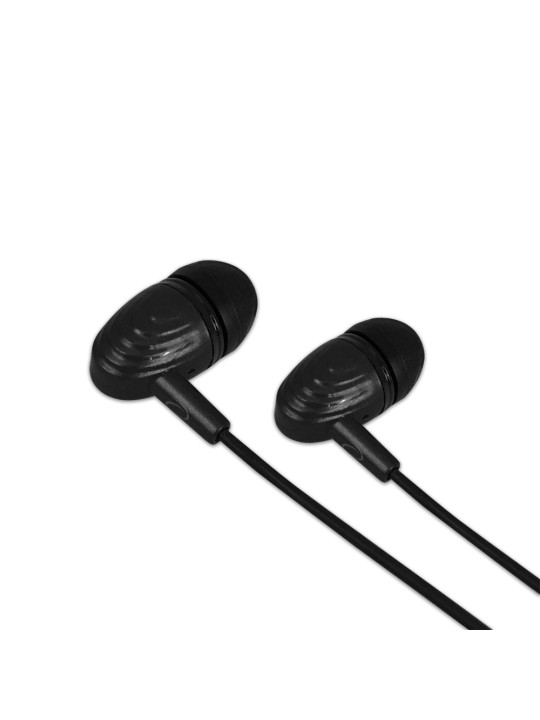 EARPHONES ΜΕ ΜΙΚΡΟΦΩΝΟ EH193 ΜΑΥΡΑ