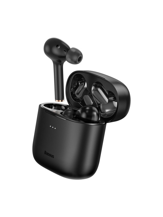 Baseus Earphone Bluetooth Encok W06 True Wireless headset BT 5.0 Music 5 hour Black (NGW06-01)