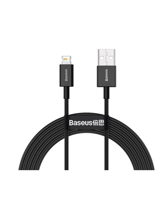  Baseus Superior Series USB to Lightning Cable Μαύρο 2m (CALYS-C01)