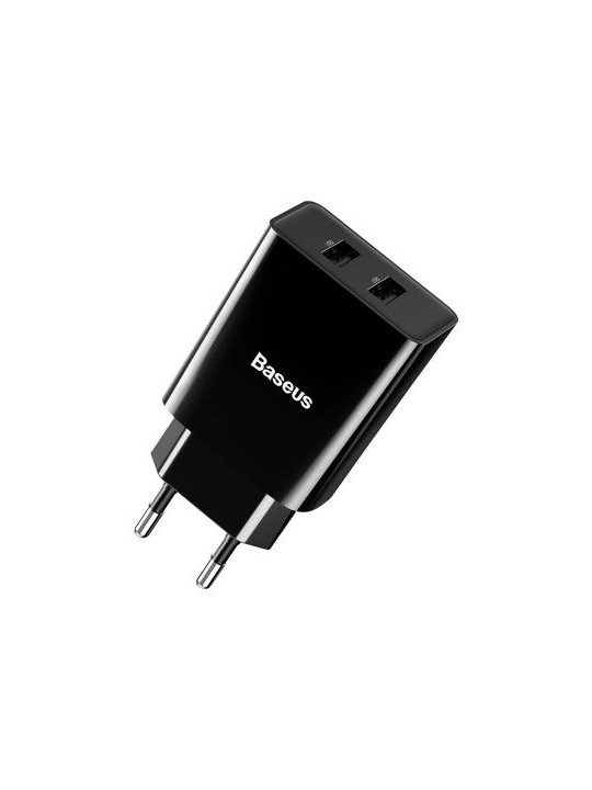 Φορτιστής Baseus 2x USB Wall Adapter Μαύρο (CCFS-R01)