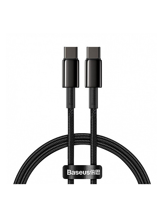 Baseus Tungsten Gold Cable Type-C to Type-C 100W 1m (black) CATWJ-01