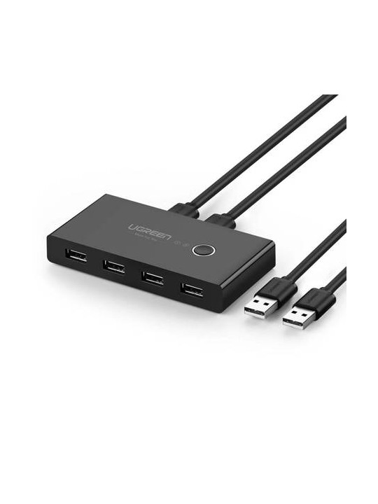 Switch USB KVM USB 2x4 UGREEN USB 2.0 6957303837670 (black) 30767