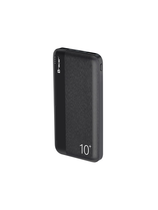 Power bank TRACER 10000 mAh 2A PARKER ΜΑΥΡΟ