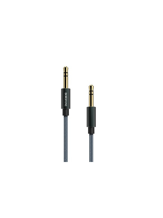 ΚΑΛΩΔΙΟ AUDIOLINK-JACK 3,5MM TO JACK 3,5MM - 1 ΜΕΤΡΟ DARK GREY