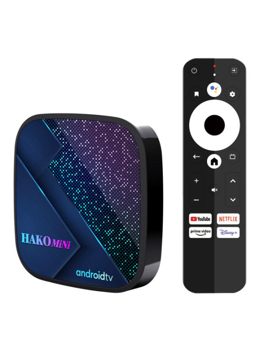 TV BOX Hako pro NetfIix 4K Google Certified TV Box MINI S905Y4 4GB RAM και 64 GB αποθηκευτικό χώρο.Android 11